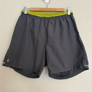 Smartwool PhD Gray Athletic Shorts Size S 5” Inseam Hiking Gym Workout Classic